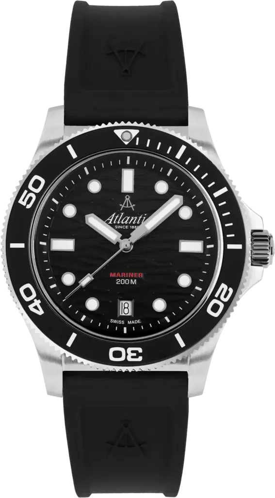 Часы Atlantic Mariner Quartz Wave Black 81371.41.69PU