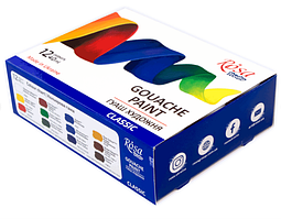 Гуаш художня 12 кол 40 мл Rosa Studio