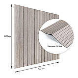 Покриття вінілове самоклеюче 3D рейки 600х600х2,8мм SW-00003244, фото 3