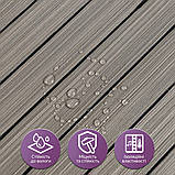 Покриття вінілове самоклеюче 3D рейки 600х600х2,8мм SW-00003245, фото 4