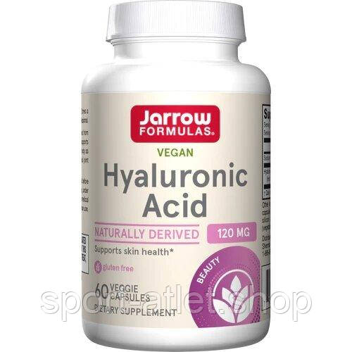 Гіалуронова кислота Jarrow Formulas Hyaluronic Acid, 60 вегакапсул для підтримки шкіри, фото 1