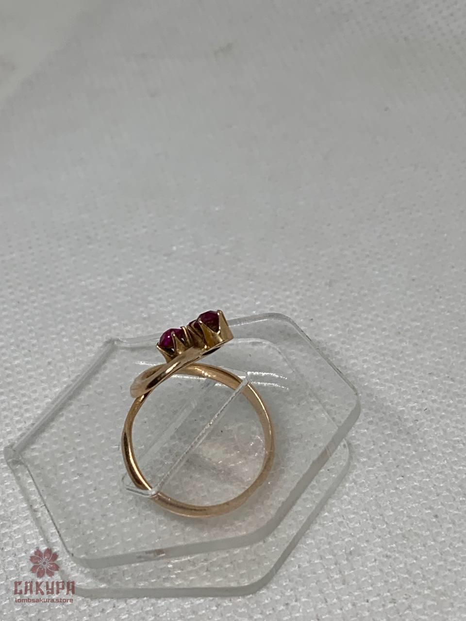 Золота Каблучка зі вставкою цирконій, фото 1