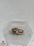 Золота Каблучка зі вставкою цирконій, фото 2