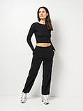 Штани жіночі теплі 25/Ж618-21 Мальта чорний S Чорний (2901000465296), фото 4