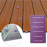 Покриття вінілове самоклеюче 3D рейки 600х600х2,8мм SW-00003246, фото 2