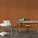 Покриття вінілове самоклеюче 3D рейки 600х600х2,8мм SW-00003246, фото 6