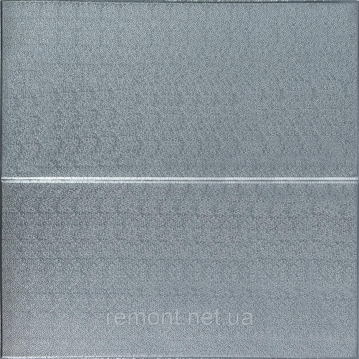 Панель 3D 700х700х4мм Срібний квадрат SW-00003257, фото 1