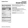 Морква нарізана сублімована з великим терміном придатності 25 років Augason Farms, 40 порцій, фото 3