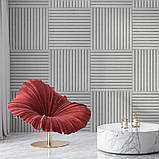 Покриття вінілове самоклеюче 3D рейки 600х600х2,8мм SW-00003242, фото 6