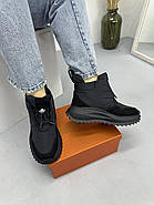 Кросівки жіночі зимові MalinDegely M9342-1 чорні, фото 2