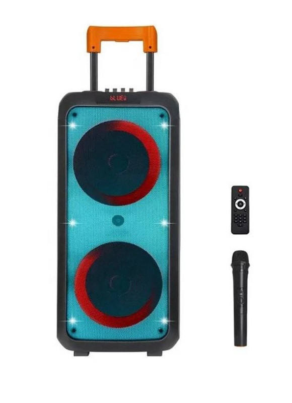 Акустична система ZXX-1095 акумуляторна колонка Bluetooth з FM-радіо і MP3 плеєром і мікрофоном 80 Вт Чорний, фото 1