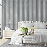 Покриття вінілове самоклеюче 3D рейки 600х600х2,8мм SW-00003243, фото 6