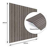 Покриття вінілове самоклеюче 3D рейки 600х600х2,8мм SW-00003245, фото 3