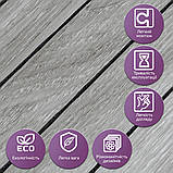 Покриття вінілове самоклеюче 3D рейки 600х600х2,8мм SW-00003247, фото 5