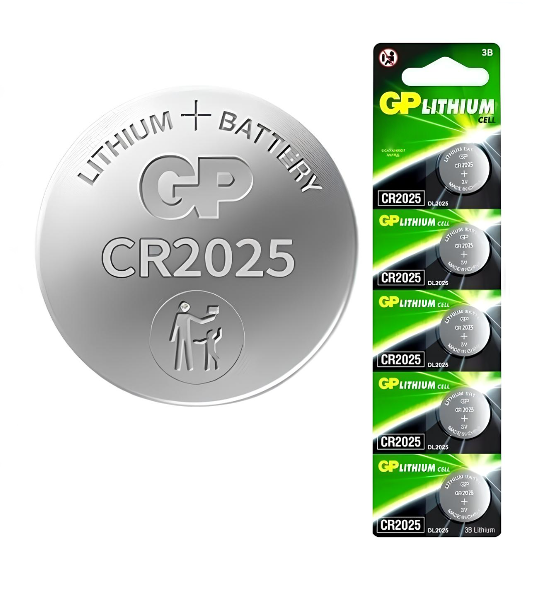 Батарейка GP Lithium CR2025 3V 5 штук, фото 1