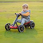 Електрокарт дитячий 6 кмч для хлопчиків та дівчаток зі звуковими ефектами та доладним дизайном, фото 5