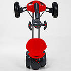 Електрокарт дитячий 6 кмч для хлопчиків та дівчаток зі звуковими ефектами та доладним дизайном, фото 7