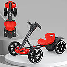 Електрокарт дитячий 6 кмч для хлопчиків та дівчаток зі звуковими ефектами та доладним дизайном, фото 8