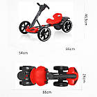 Електрокарт дитячий 6 кмч для хлопчиків та дівчаток зі звуковими ефектами та доладним дизайном, фото 9