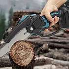 Набір акумуляторного інструменту 3в1 секатор газонокосарка міні пила для саду з двома акумуляторами 48В, фото 5