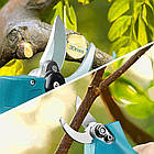 Набір акумуляторного інструменту 3в1 секатор газонокосарка міні пила для саду з двома акумуляторами 48В, фото 6