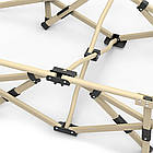 Розкладачка з матрацом та чохлом для комфортного відпочинку на природі та вдома легка міцна, фото 2