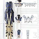 Розкладачка з матрацом та чохлом для комфортного відпочинку на природі та вдома легка міцна, фото 8