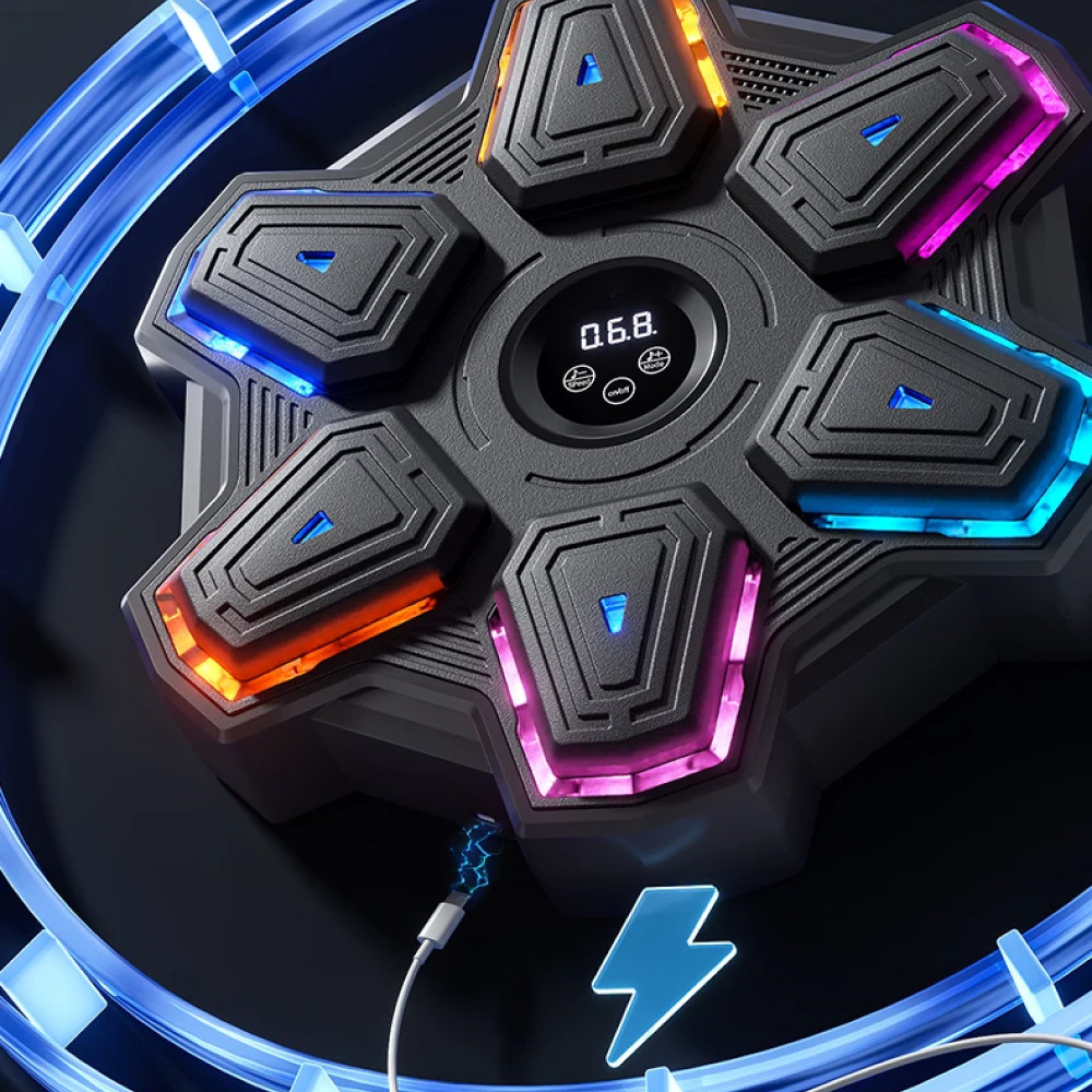 Музичний боксерський тренажер з Bluetooth для домашніх тренувань із LED дисплеєм та 9 режимами, фото 1