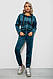 Спортивний костюм жіночий велюровий, колір смарагдовий, 257R4119, фото 2