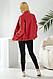 Бомбер жіночий штучний кашемір, колір темно-кораловий, 257R325, фото 4