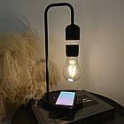 Левітуючий світильник нічник із бездротовою зарядкою 10Вт для створення затишної атмосфери в будинку, фото 5