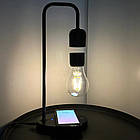 Левітуючий світильник нічник із бездротовою зарядкою 10Вт для створення затишної атмосфери в будинку, фото 7