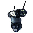 4G камера відеоспостереження з потрійним об'єктивом для вуличного спостереження з поворотним механізмом, фото 2