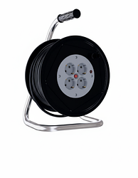 Удлинитель на катушке с заземлением и предохранителем 3х1,0 кв.мм 25м APRO