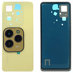 Задня кришка Infinix Hot 40 X6836 (золотистий оригінал Китай зі склом камери)
