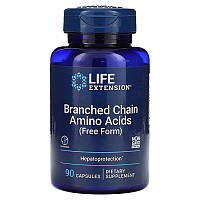 Амінокислоти з розгалуженим ланцюгом, Branched Chain Amino Acids, Life Extension, 90 капсул