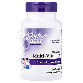Мультивітаміни для жінок, Women's Multi-Vitamin, Doctor's Best, 120 таблеток