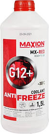 Антифриз MAXION 1.5L G12+ -38°C RED