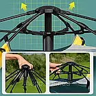 Автоматичний намет G-Tent 4 місний для кемпінгу з москітною сіткою та водовідштовхувальним просоченням, фото 6