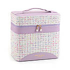 Косметичка органайзер із дзеркалом для жінок фіолетова дорожня для зберігання косметики, фото 4