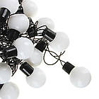 Вулична гірлянда із сонячною панеллю 50 лампочок теплий білий для прикраси саду тераси та балкона, фото 10