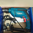 Електричний ударний дриль 13мм 500Вт для дому та будівництва з функцією реверсу та швидкозатискним патроном, фото 6