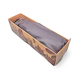 Жіноча міні-парасолька автомат 4 складання Frei Regen fcs6004 23 см Фрезова з райдужною облямівкою смужкою в коробці, фото 4