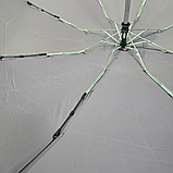Жіноча міні-парасолька автомат 4 складання Frei Regen fcs6004 23 см Фрезова з райдужною облямівкою смужкою в коробці, фото 5