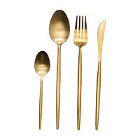 Набір столових приборів 24 предмети столовий набір на 6 персон Бронза HP-20-18