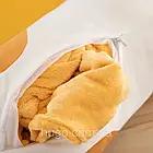 Іграшка подушка Кіт Батон плюшева з пледом для дітей та дорослих коричнева антистрес 120х160 см, фото 6