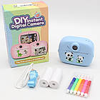 Дитячий фотоапарат моментального друку 12Мп для творчості та спогадів з яскравими фотографіями, фото 9