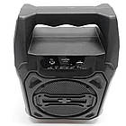 Портативна Bluetooth колонка з мікрофоном для караоке та музики потужна автономна акустична система, фото 6