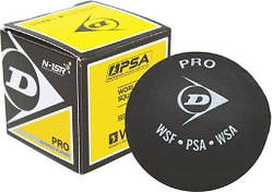 М'ячі для сквошу Dunlop PRO WSF/PSA 3 шт, чорні