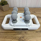 Масажер для тіла з 6 роликами вібромасажер для спини та шиї з живленням від USB для зняття напруги, фото 7